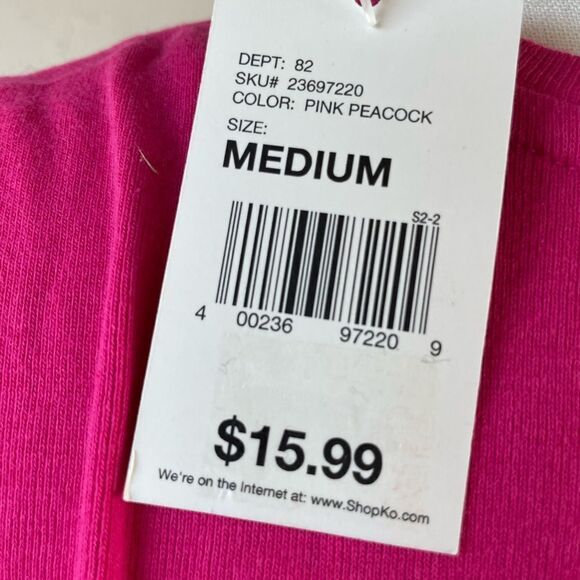NWT NorthCrest Pink T-Shirt Size M - Picture 5 of 7